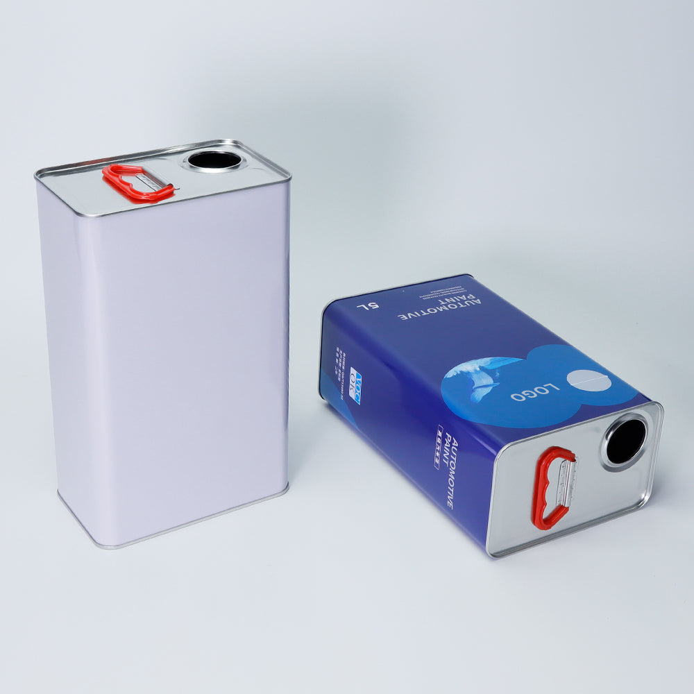 5L Industrial Square Can - High-Capacity for Engine Oils & Antifreeze (178*110*292mm)