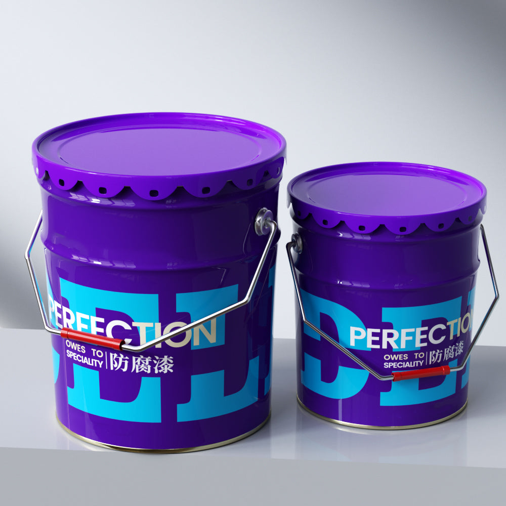 20L Empty Metal Paint Bucket - 300x360mm Leak-Proof Drum for Industrial Chemical Storage