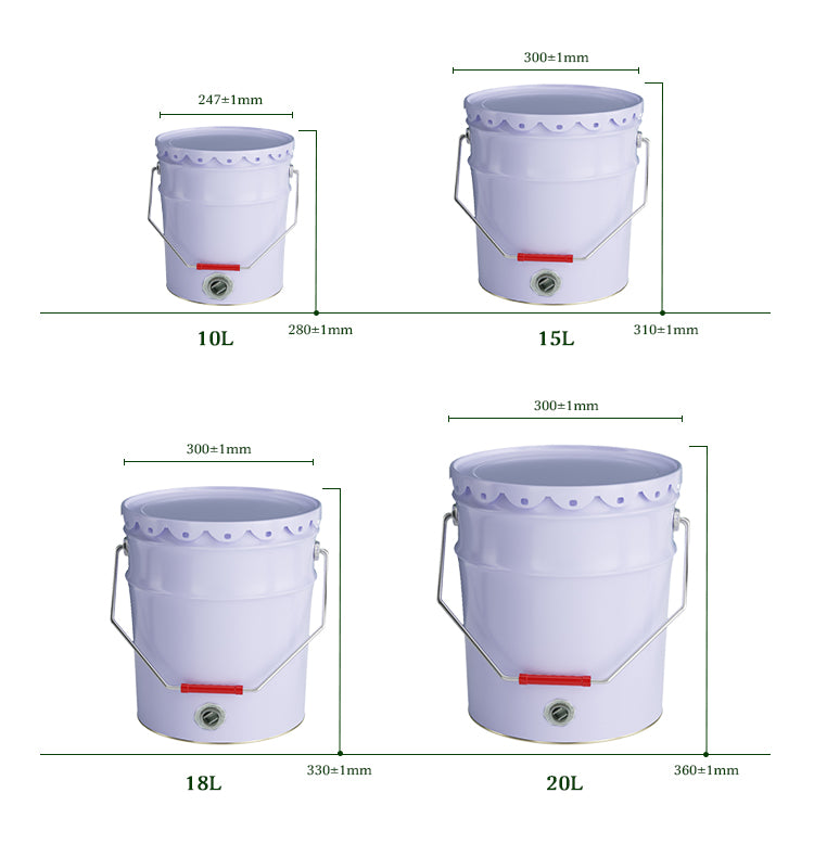Custom-Printed 20L Tinplate Oil Drum | Leak-Proof Round 5-Gallon Bucket for Lubricant/Chemical Storage