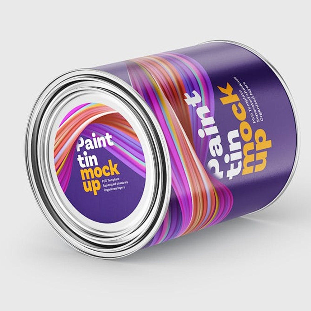 3L Bulk Metal Paint Tin - 96x164mm Empty Round Container for Wholesale, Leak-Proof Can for Paint/Chemical Distributors