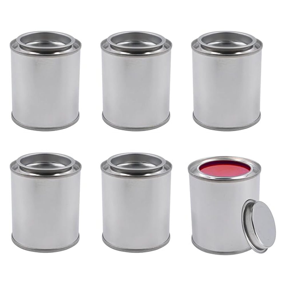 2.5L Industrial Metal Paint Drum - 137x159mm UN Certified for Chemical Storage, Leak-Proof Empty Tin for Oil-Based Paints