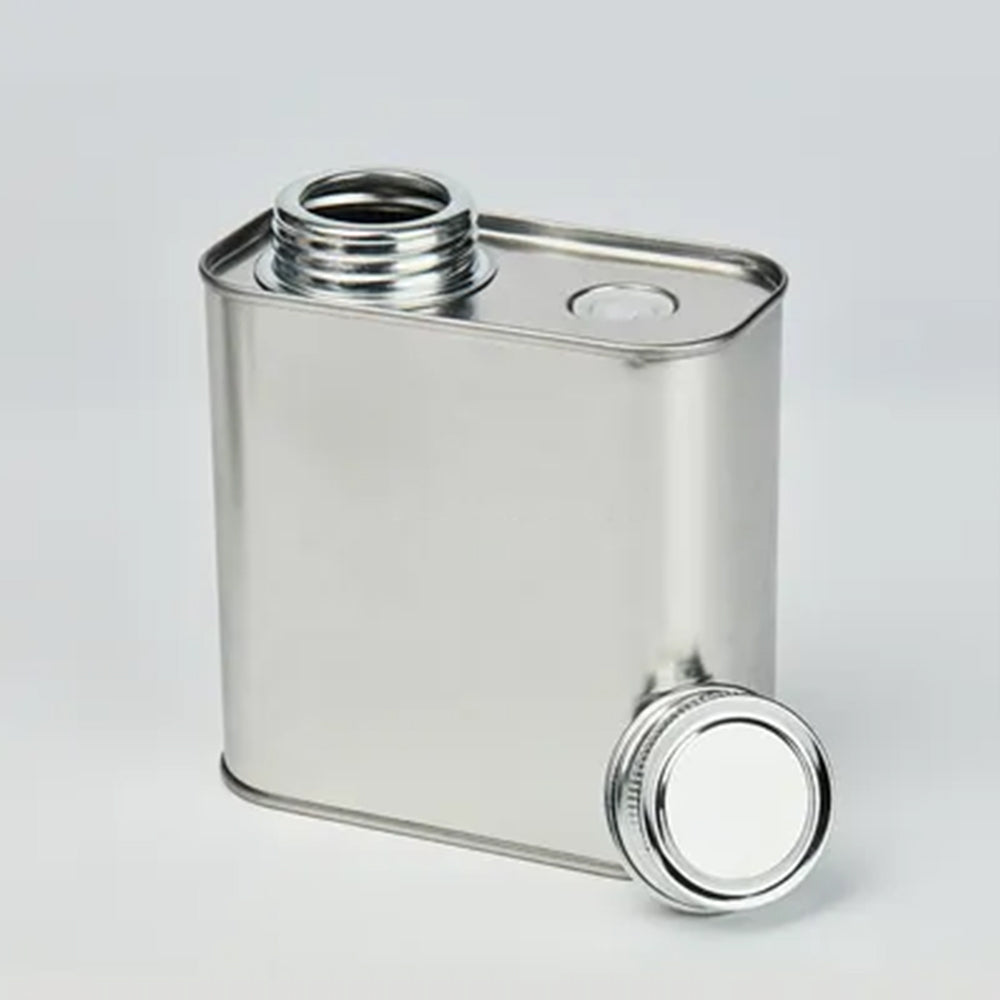 1L Coffee Tin with One-Way Degassing Valve - Food Grade Tinplate Airtight Container for Whole Bean Coffee Storage, Commercial & Home Use (116x60x183mm) Bulk Pack