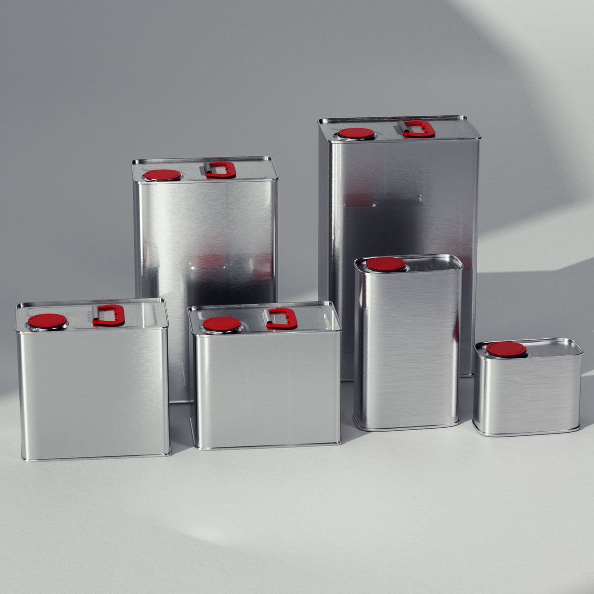 5L Industrial Square Can - High-Capacity for Engine Oils & Antifreeze (178*110*292mm)