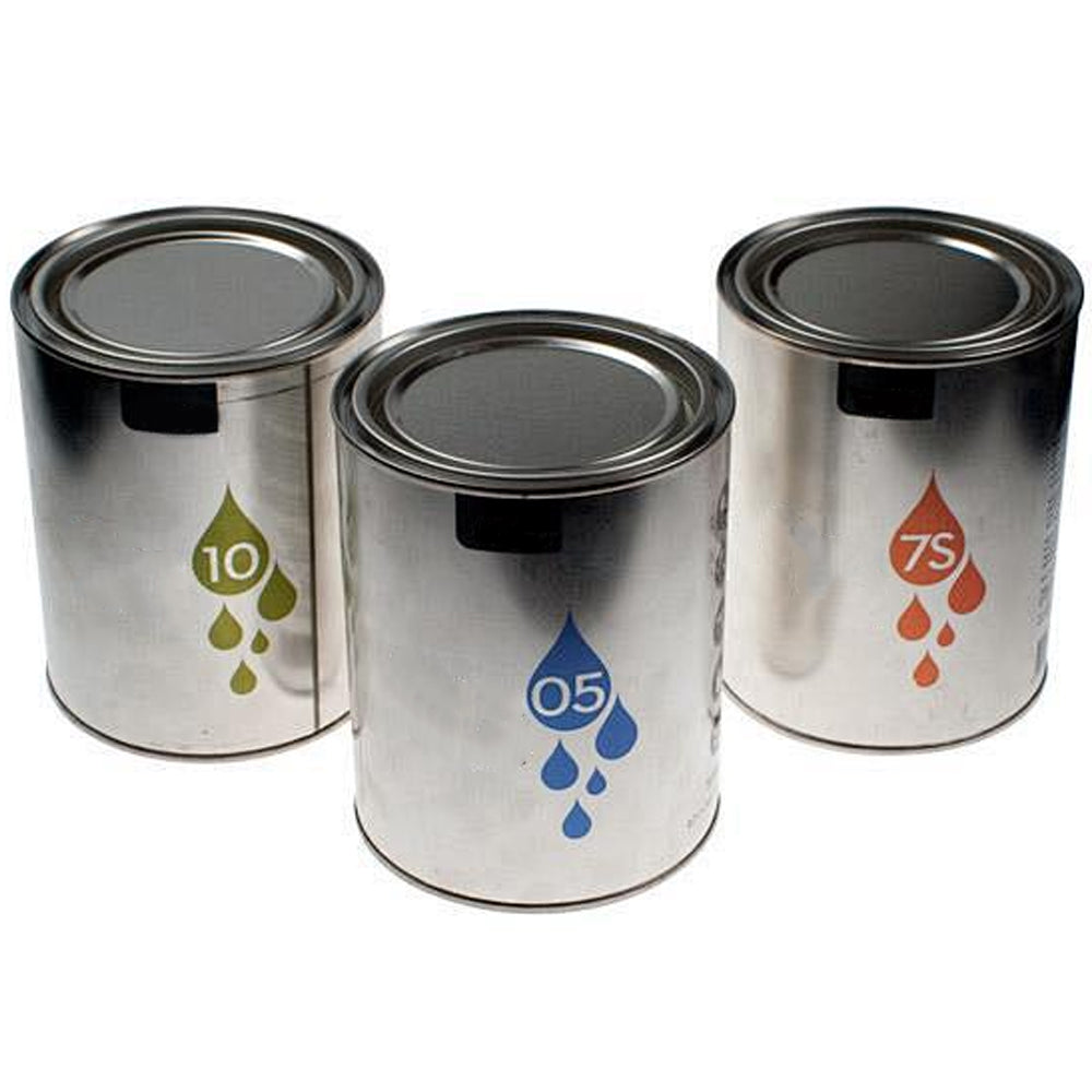 4L Empty Metal Paint Can with Pour Spout - 156x155mm Leak-Proof Container for Oil-Based Paints, Solvents & Chemical Storage