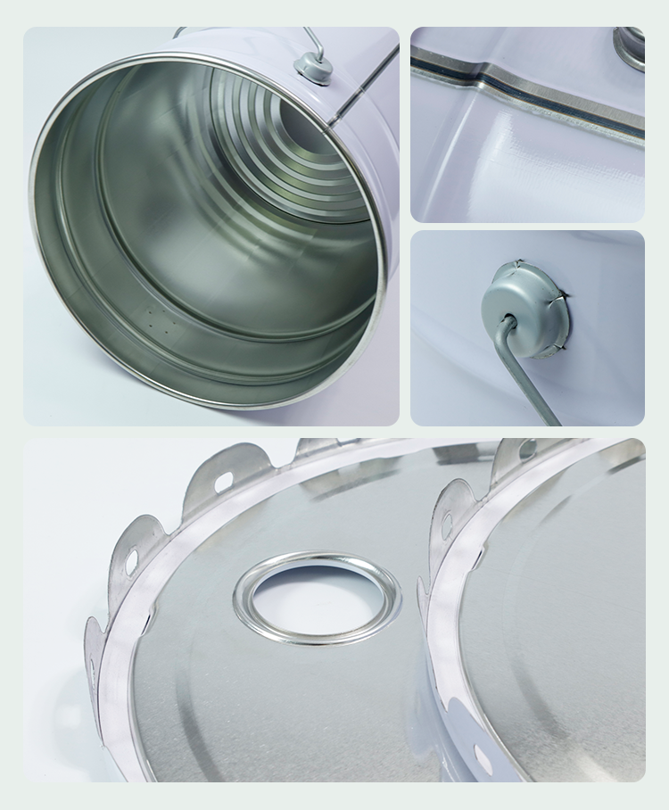 Custom-Printed 20L Tinplate Oil Drum | Leak-Proof Round 5-Gallon Bucket for Lubricant/Chemical Storage