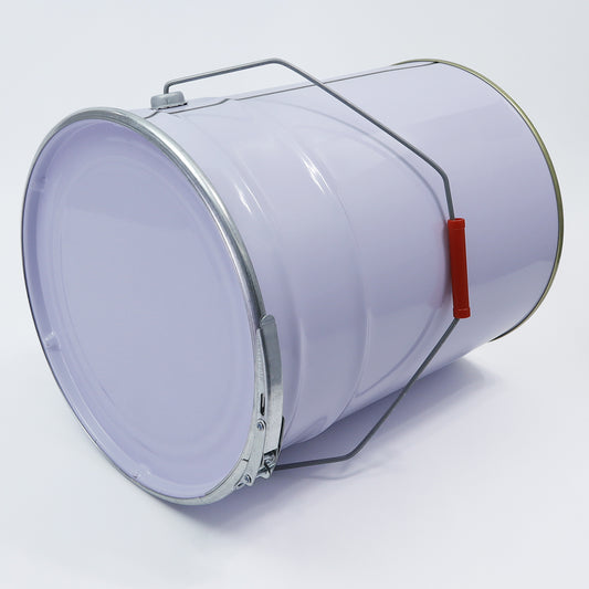 20L Empty Metal Paint Bucket - 300x360mm Leak-Proof Drum for Industrial Chemical Storage