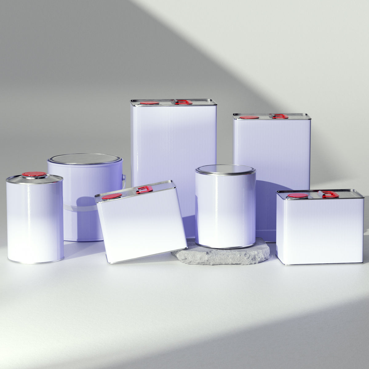2.5L Heavy-Duty Square Can - Bulk Storage for Solvents & Degreasers (178*110*159mm)