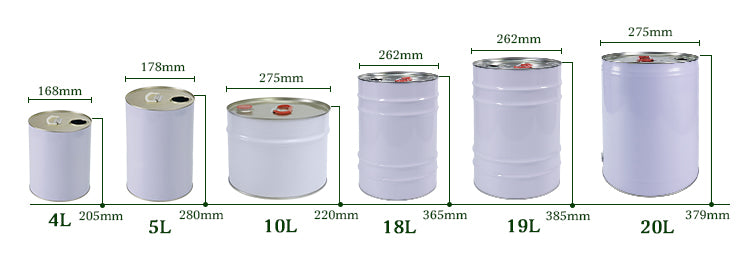 Round Paint Can - Heavy-Duty 1L/4L/20L Car Paint Storage Container with Airtight Lid (OEM Available)